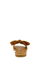 Womens Bow Knot Band Sandals, Brown,