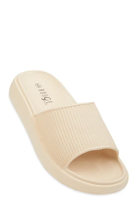 Womens Low Platform Pool Slides,