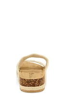 Womens Double Crochet Band Slide Sandals,