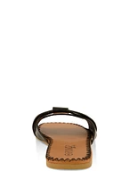 Womens Woven Band Slide Sandals,