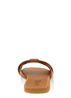 Womens Woven Band Slide Sandals,