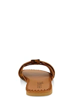 Womens Woven Band Slide Sandals,