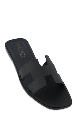 Womens Jelly H Band Slide Sandals,