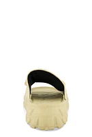 Womens Studded Charm Platform Slide Sandals, Beige, Size 12