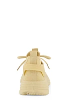 Womens Textured Knit Platform Athletic Sneakers,
