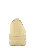 Womens Cut Out Sole Slip On Sneakers, Beige, Size 11
