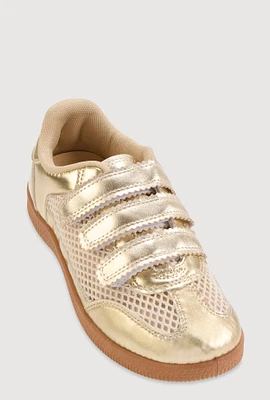 Womens Triple Velcro Strap Sneakers,