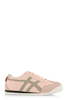 Womens Contrast Trim Low Top Lace Up Sneaker,