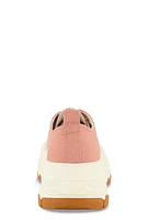 Womens Platform Canvas Sneakers, Pink,