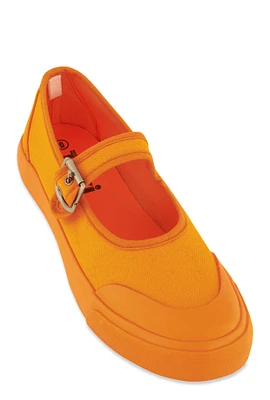 Womens Mary Jane Sneakers, Orange, Size 6