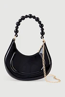 Womens Convertible Jelly Handbag, Black