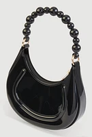 Womens Convertible Jelly Handbag, Black