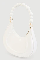 Womens Convertible Jelly Handbag, White
