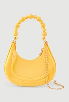 Womens Convertible Jelly Handbag, Yellow