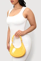Womens Convertible Jelly Handbag, Yellow