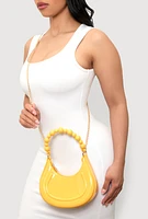 Womens Convertible Jelly Handbag, Yellow