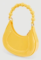 Womens Convertible Jelly Handbag, Yellow
