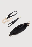 Womens Cow Print Fringe Crossbody Clutch Bag, Multi