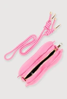Womens 3D Heart Crossbody Handbag, Pink