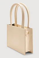 Womens Triple Zipper Detail Convertible Handbag,