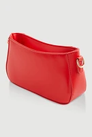Womens Lace Up Detail Crossbody Bag, Red