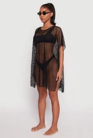 Womens Fishnet Swim Cover Up,