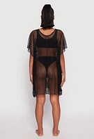 Womens Fishnet Swim Cover Up,