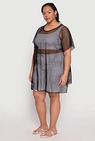 Womens Fishnet Swim Cover Up,