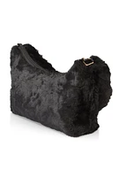 Womens Faux Fur Shoulder Bag,