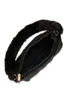 Womens Faux Fur Shoulder Bag,