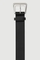Womens Plus Size Metallic Buckle Belt, Black, Size 2X