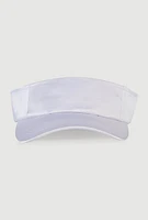 Womens Satin Visor, White