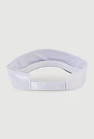 Womens Satin Visor, White