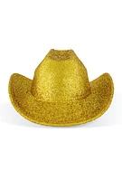 Womens Metallic Cowboy Hat, Yellow