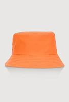 Womens Reversible Bucket Hat, Orange