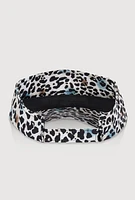Womens Leopard Print Visor, Multi