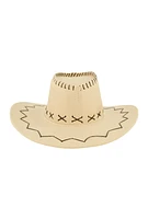 Womens Chin Strap Cowboy Hat, Beige