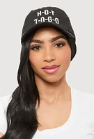 Womens Hot To Go Baseball Cap, Black