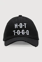 Womens Hot To Go Baseball Cap, Black