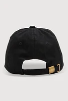 Womens Gods Favorite Baseball Cap, Black