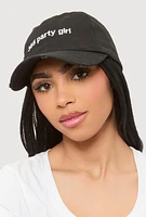 Womens 365 Party Girl Baseball Cap, Black