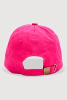 Womens 365 Party Girl Baseball Cap, Pink