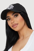 Womens Love Who You Are Baseball Cap, Black