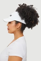 Womens Blessed Backless Baseball Cap, White