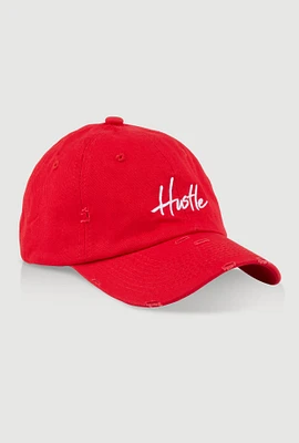 Womens Hustle Baseball Cap, Red