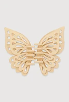 Womens Butterfly Claw Hair Clip, Beige