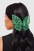 Womens Butterfly Claw Hair Clip, Green