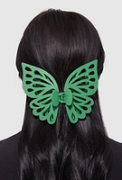 Womens Butterfly Claw Hair Clip, Green