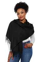 Womens Fringe Detail Pashmina Scarf,