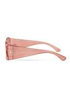 Womens Fluffy Cloud Frame Sunglasses, Pink